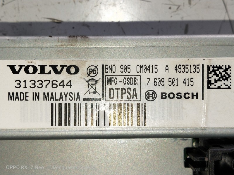 Recambio de pantalla multifuncion para volvo v60 kombi momentum referencia OEM IAM 31337644 7609501415 