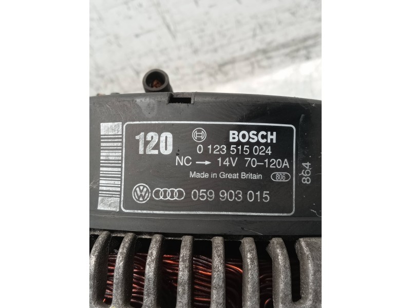 Recambio de alternador para audi a6 berlina (4b2) 2.5 tdi referencia OEM IAM 0123515024 059903015 