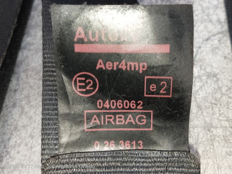 Recambio de juego cinturones delantero para peugeot 308 confort referencia OEM IAM 0406062 0256642 0263613