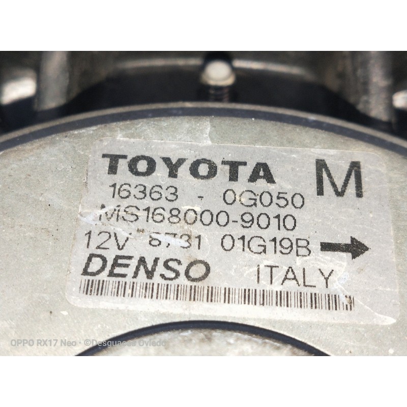 Recambio de electroventilador para toyota corolla (e12) 2.0 d-cat referencia OEM IAM 163630G060A 163630G050 