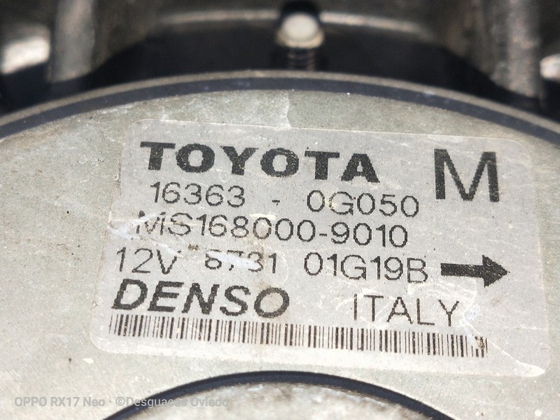 Recambio de electroventilador para toyota corolla (e12) 2.0 d-cat referencia OEM IAM 163630G060A 163630G050 