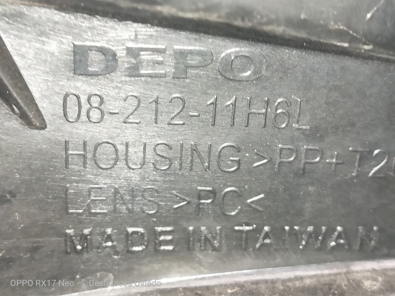 Recambio de faro izquierdo para toyota corolla (e12) 2.0 d-cat referencia OEM IAM 0821211H6L  