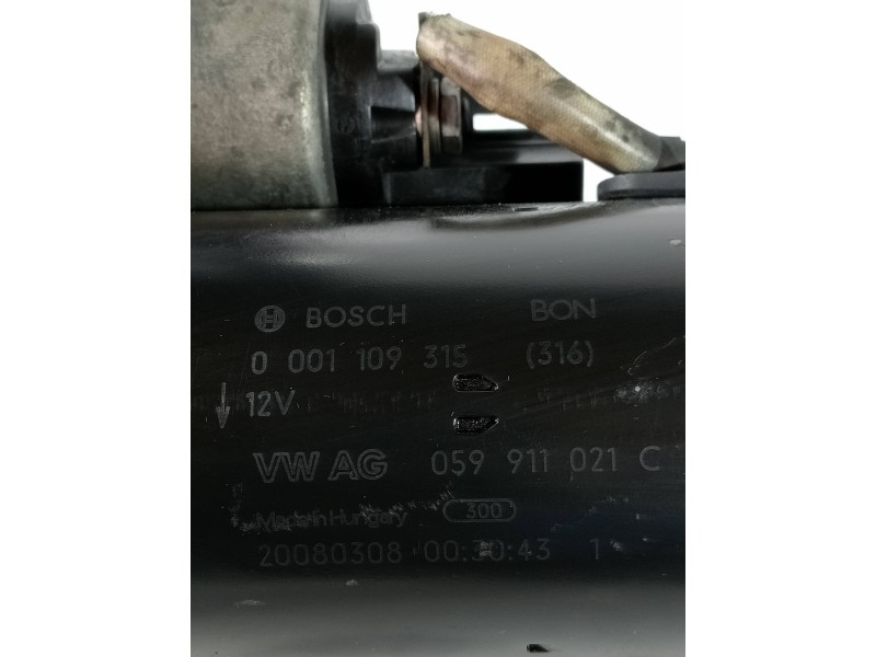 Recambio de motor arranque para audi a5 coupe (8t) 2.7 tdi referencia OEM IAM 0001109315 059911021C 