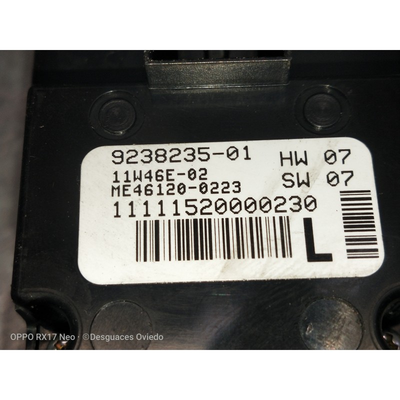 Recambio de mando elevalunas delantero izquierdo para bmw serie 5 lim. (f10) 530d xdrive referencia OEM IAM 923823501 11W46E02 4