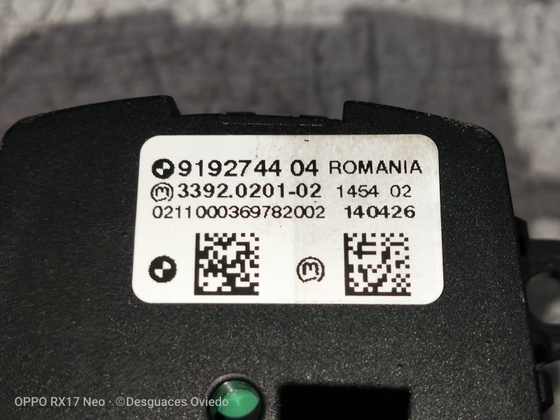Recambio de mando luces para bmw serie 5 lim. (f10) 530d xdrive referencia OEM IAM 919274404 3392020102 INTERRUPTOR