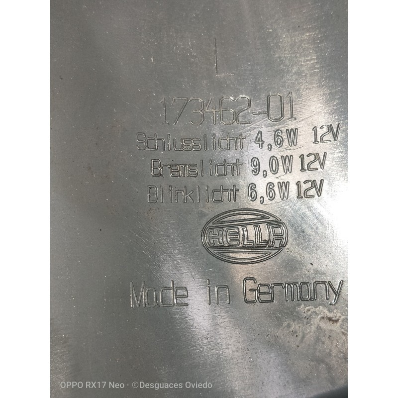 Recambio de piloto trasero izquierdo para bmw serie 5 lim. (f10) 530d xdrive referencia OEM IAM 17346281 VER FOTOS 