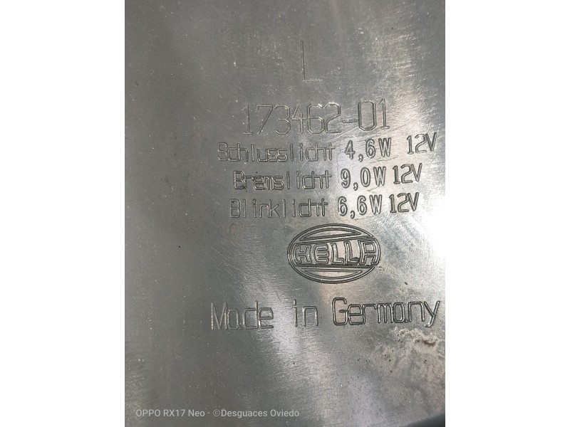 Recambio de piloto trasero izquierdo para bmw serie 5 lim. (f10) 530d xdrive referencia OEM IAM 17346281 VER FOTOS 