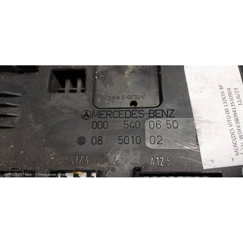 Recambio de modulo electronico para mercedes vito (w638) caja cerrada 110 cdi  (638.094) referencia OEM IAM 0005400650 08501002 