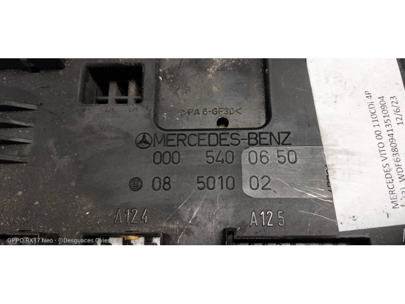 Recambio de modulo electronico para mercedes vito (w638) caja cerrada 110 cdi  (638.094) referencia OEM IAM 0005400650 08501002 