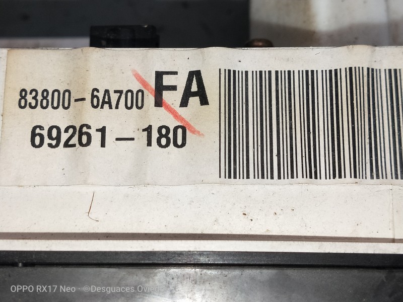 Recambio de cuadro instrumentos para toyota land cruiser (j9) td vx (3-ptas.) (kzj90) referencia OEM IAM 838006A700FA 69261180 