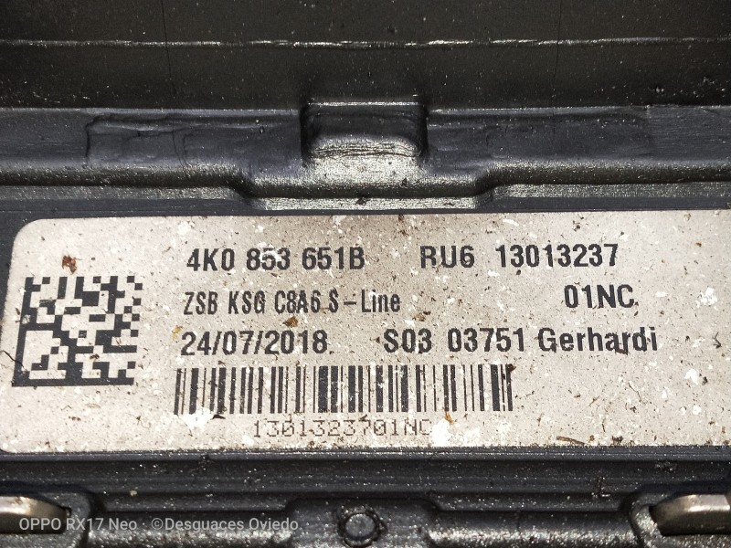 Recambio de rejilla delantera para audi a6 berlina (4a2) 40 tdi design referencia OEM IAM 4K0853651B RU613013237 