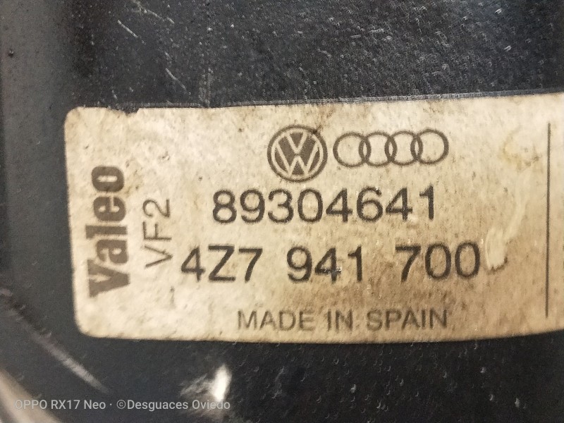 Recambio de faro antiniebla derecho para audi allroad quattro (4b5) 2.5 tdi (132kw) referencia OEM IAM 89304641 4Z7941700 VER FO