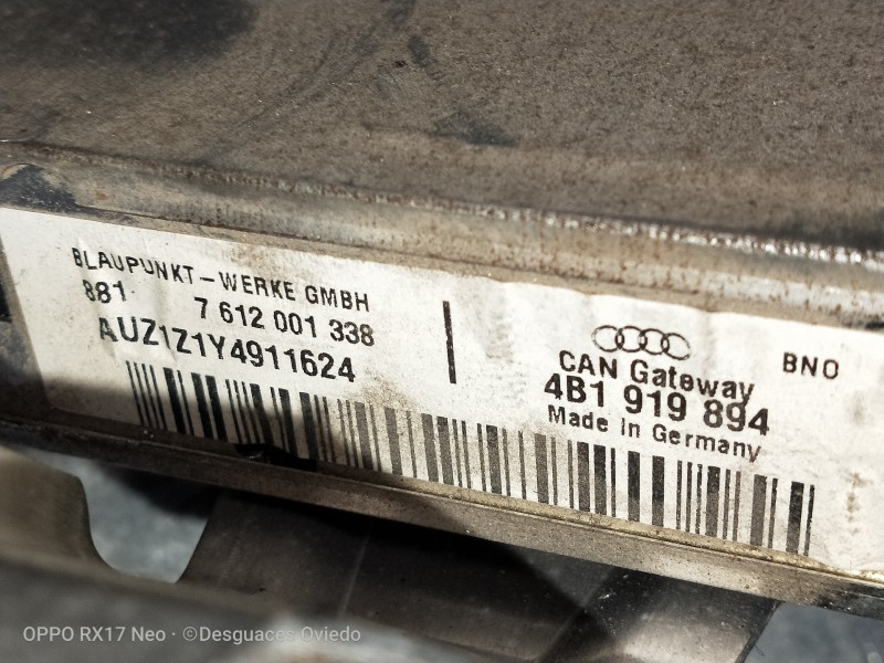 Recambio de modulo electronico para audi allroad quattro (4b5) 2.5 tdi (132kw) referencia OEM IAM 4B1919894 AUZ1Z1Y4911624 