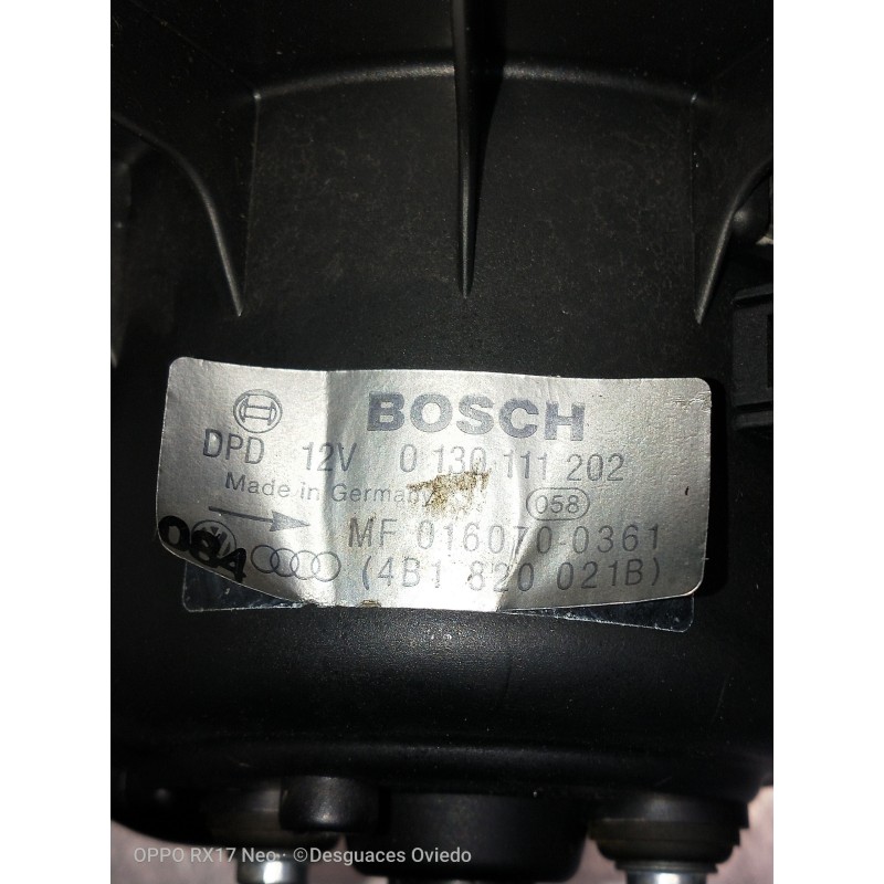 Recambio de motor calefaccion para audi allroad quattro (4b5) 2.5 tdi (132kw) referencia OEM IAM 0130111202 4B1820021B 