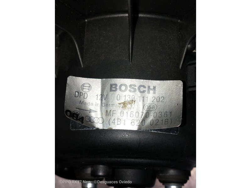 Recambio de motor calefaccion para audi allroad quattro (4b5) 2.5 tdi (132kw) referencia OEM IAM 0130111202 4B1820021B 