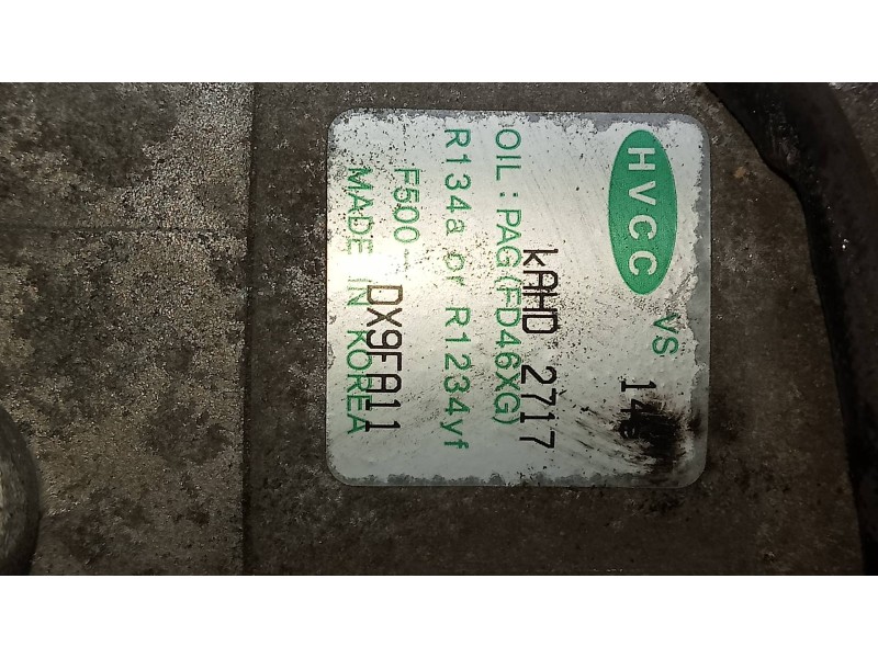 Recambio de compresor aire acondicionado para kia sportage drive 4x2 referencia OEM IAM   