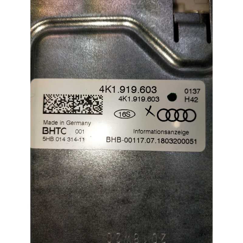 Recambio de pantalla multifuncion para audi a6 berlina (4a2) 40 tdi design referencia OEM IAM 4K1919603 5HB01431411 