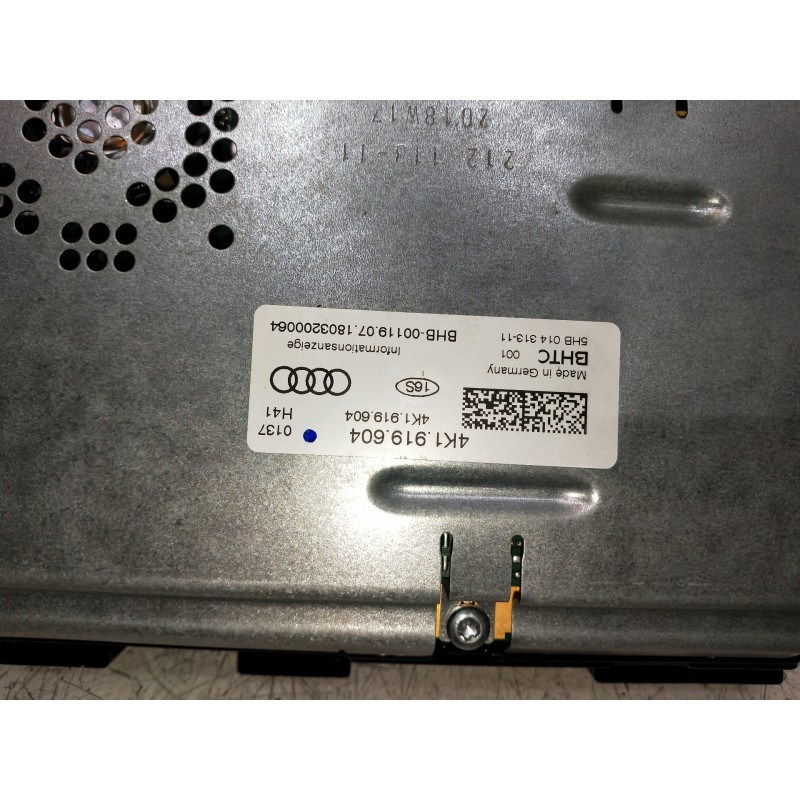Recambio de pantalla multifuncion para audi a6 berlina (4a2) 40 tdi design referencia OEM IAM 4K1919604 5HB01431311 