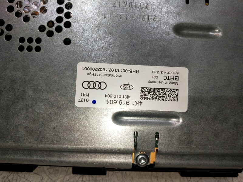 Recambio de pantalla multifuncion para audi a6 berlina (4a2) 40 tdi design referencia OEM IAM 4K1919604 5HB01431311 
