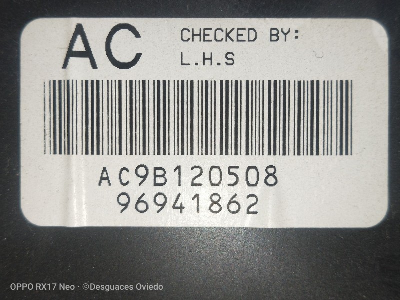 Recambio de cuadro instrumentos para chevrolet captiva 2.0 vcdi ls referencia OEM IAM AC9B120508 96941862 
