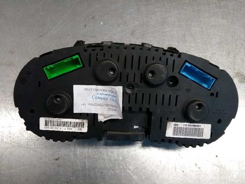 Recambio de cuadro instrumentos para seat cordoba berlina (6k2) 1.4 referencia OEM IAM 110008924001 W06K0920850 