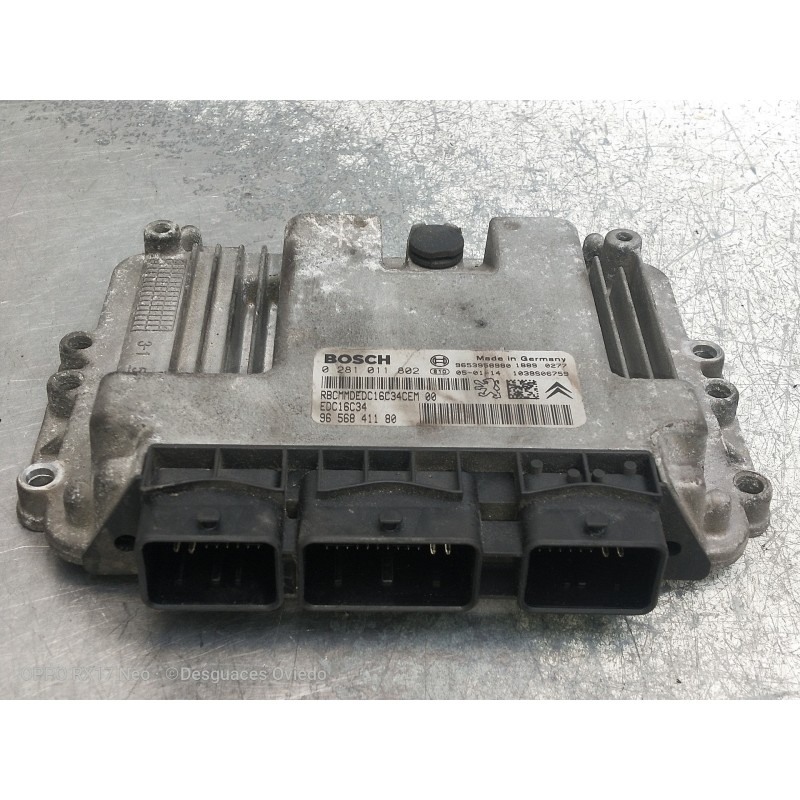Recambio de centralita motor uce para citroen xsara picasso 1.6 hdi 110 exclusive referencia OEM IAM 9656841180 0281011802 EDC16