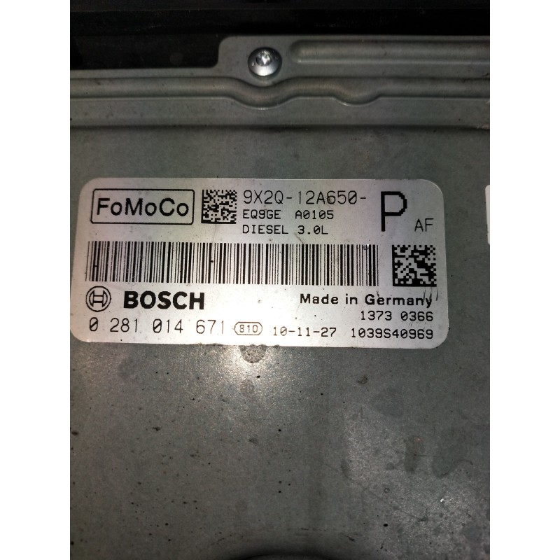 Recambio de centralita motor uce para land rover range rover sport v6 td s referencia OEM IAM 0281014671 9X2Q12A650 