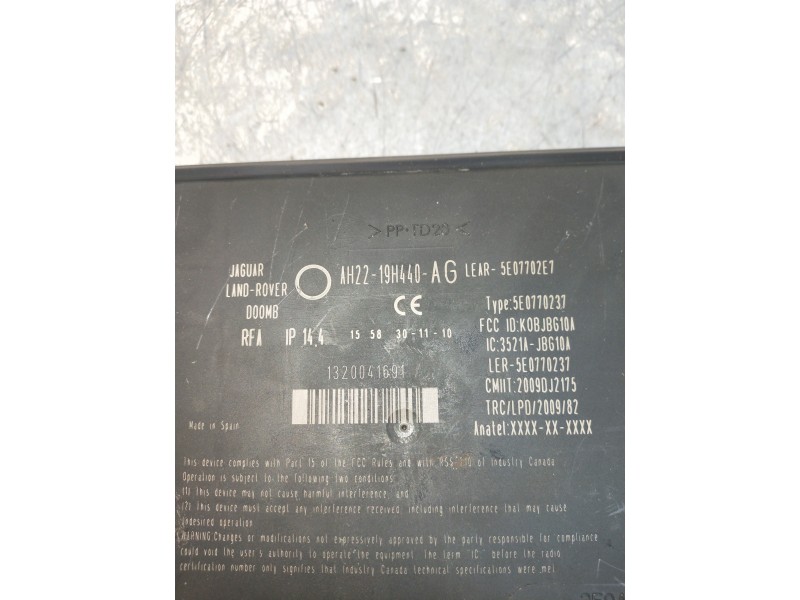 Recambio de modulo electronico para land rover range rover sport v6 td s referencia OEM IAM AH2219H440AG 1320041691 