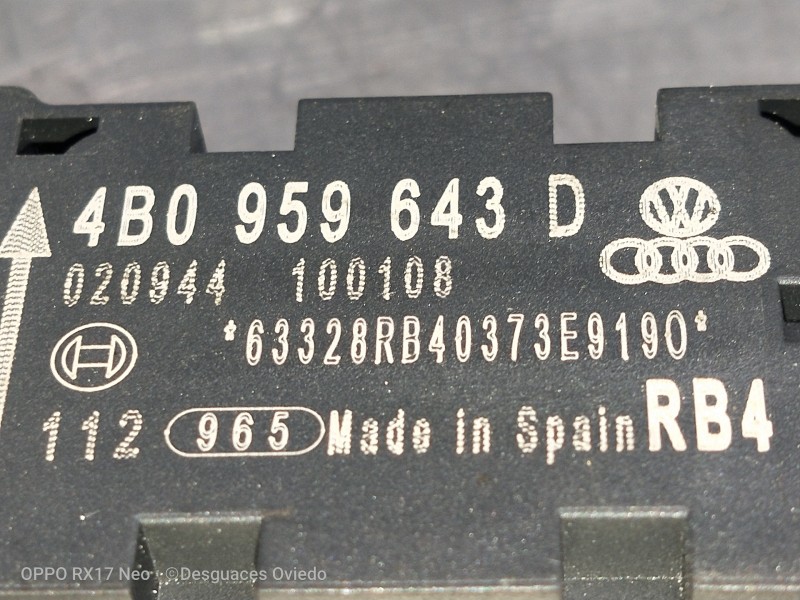 Recambio de sensor para audi s3 (8p) 2.0 tfsi referencia OEM IAM 4B0959643D 020941090108 