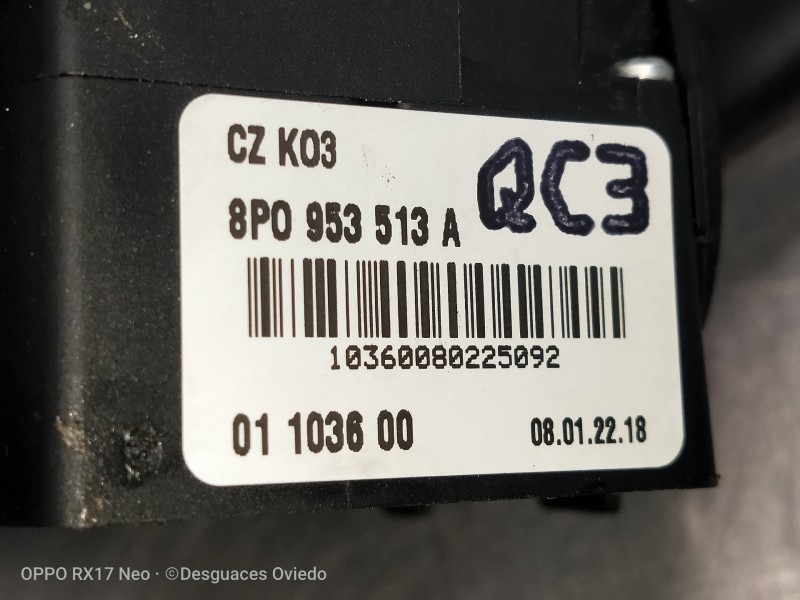 Recambio de mando luces para audi s3 (8p) 2.0 tfsi referencia OEM IAM 8P0953513A 01103600 