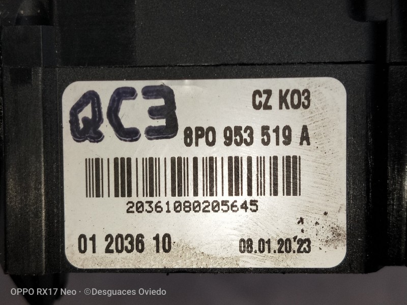 Recambio de mando limpia para audi s3 (8p) 2.0 tfsi referencia OEM IAM 8P0953519A 01203610 