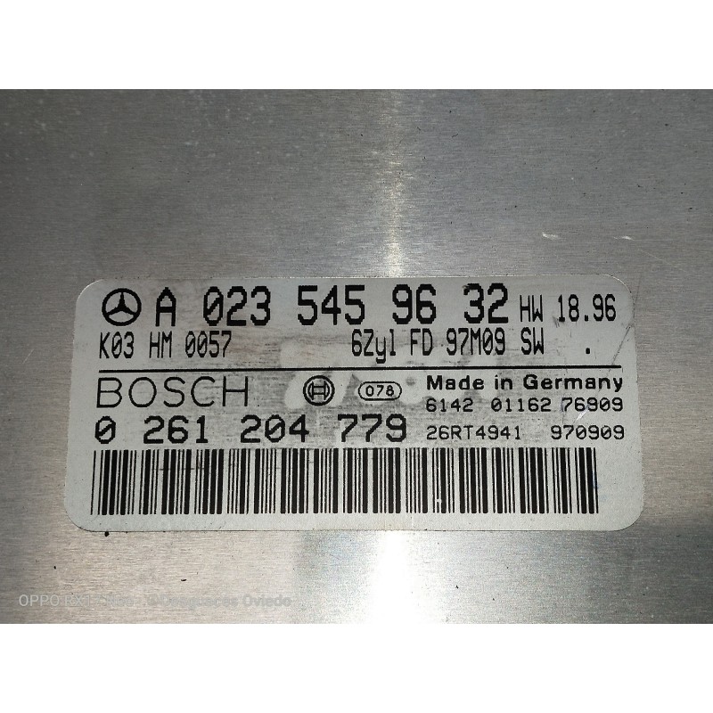 Recambio de centralita motor uce para mercedes clase e (w210) berlina 280 (210.063) referencia OEM IAM A0235459632 0261204779 