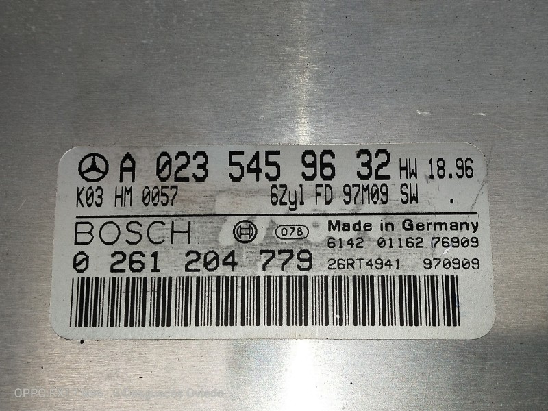Recambio de centralita motor uce para mercedes clase e (w210) berlina 280 (210.063) referencia OEM IAM A0235459632 0261204779 