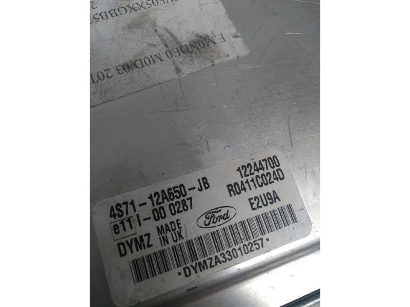 Recambio de centralita motor uce para ford mondeo berlina (ge) 2.0 tdci cat referencia OEM IAM R0411C024D 4S7112A650JB 12244700 