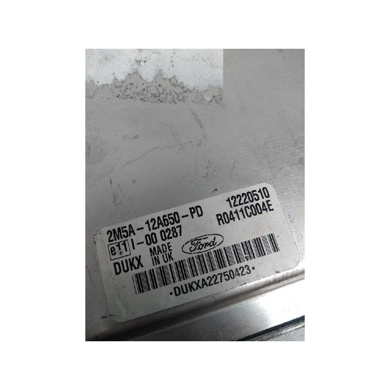 Recambio de centralita motor uce para ford focus berlina (cak) referencia OEM IAM R0411C004E 2M5A12A650PD 12220510 DUKX Recambio de centralita motor uce para ford focus berlina (cak) referencia OEM IAM R0411C004E 2M5A12A650PD 12220510 DUKX