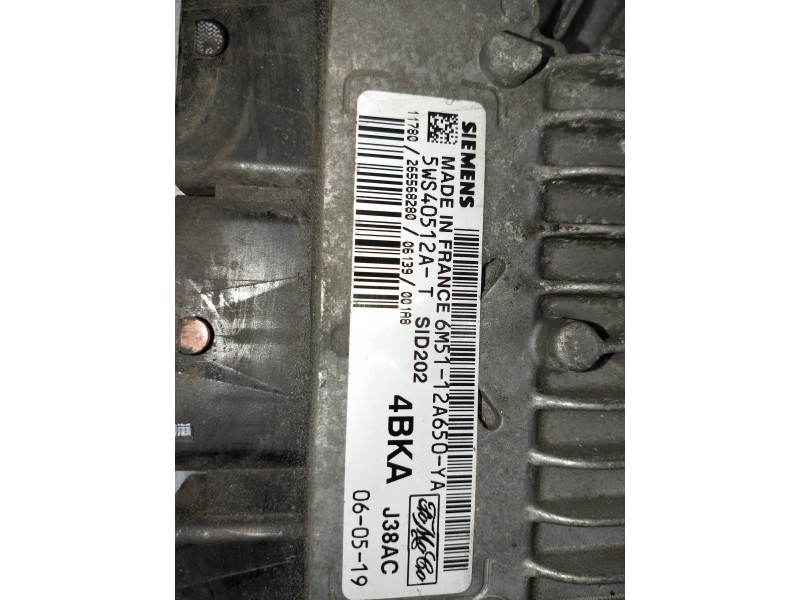 Recambio de centralita motor uce para ford focus berlina (cap) ambiente (d) referencia OEM IAM 5WS40512AT 6W5112A650YA 