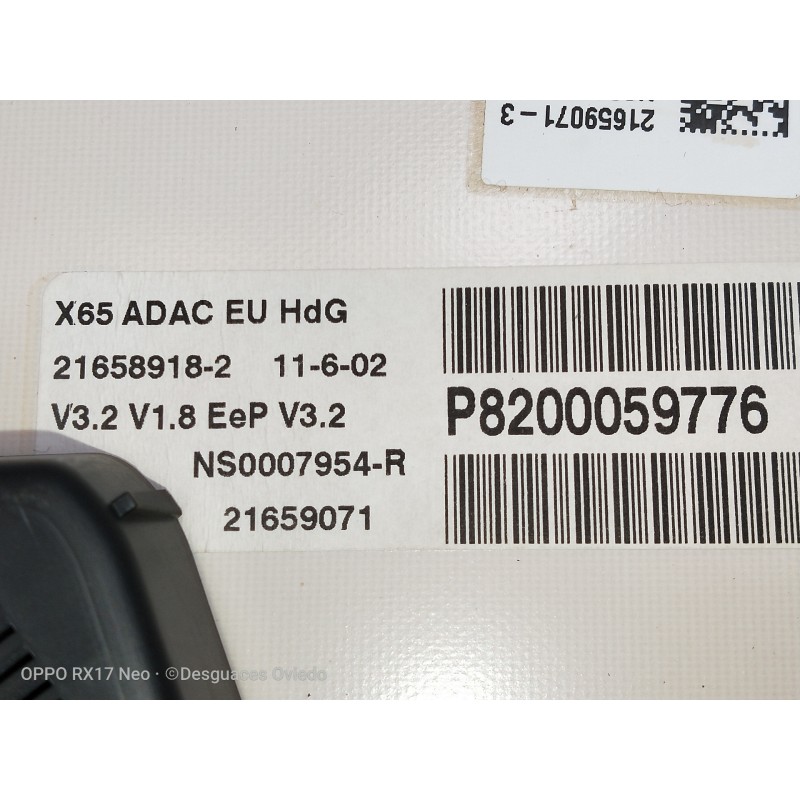 Recambio de cuadro instrumentos para renault clio ii fase ii (b/cb0) authentique referencia OEM IAM P8200059776 216589182 NS0007