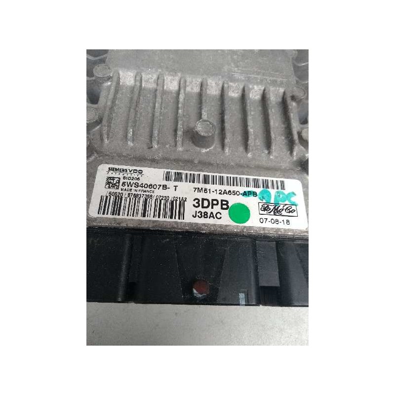 Recambio de centralita motor uce para ford focus berlina (cap) 1.8 tdci turbodiesel cat referencia OEM IAM 5WS40607BT 7M51A12650