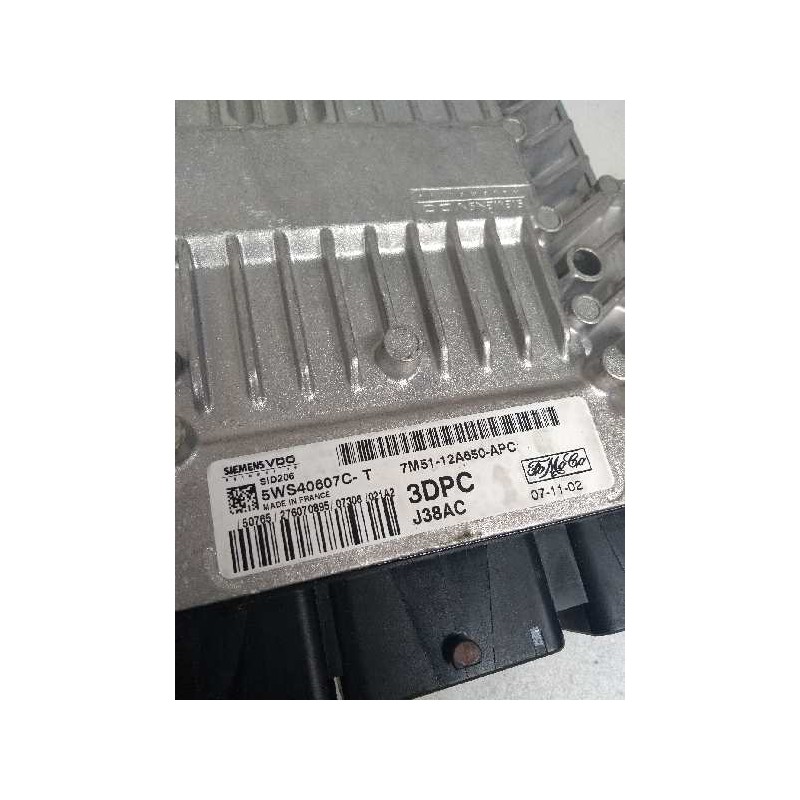 Recambio de centralita motor uce para ford focus berlina (cap) 1.8 tdci turbodiesel cat referencia OEM IAM 5WS40607CT 7M5112A650
