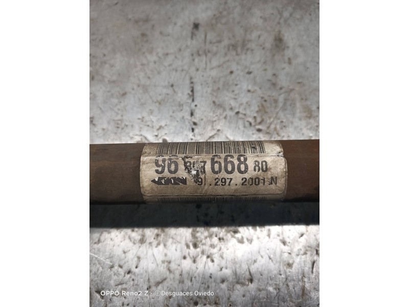 Recambio de transmision delantera derecha para peugeot 206 berlina xr referencia OEM IAM 9680766880  