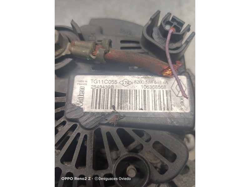 Recambio de alternador para renault megane ii berlina 5p confort dynamique referencia OEM IAM 8200588648A TG11C055 2543439B