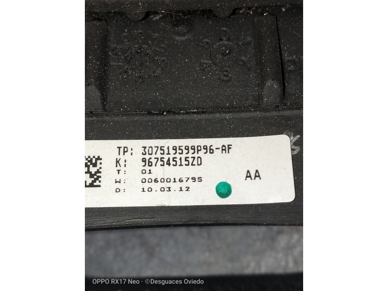 Recambio de volante para citroen c4 lim. collection referencia OEM IAM 96754515ZD 307519599P96AF 