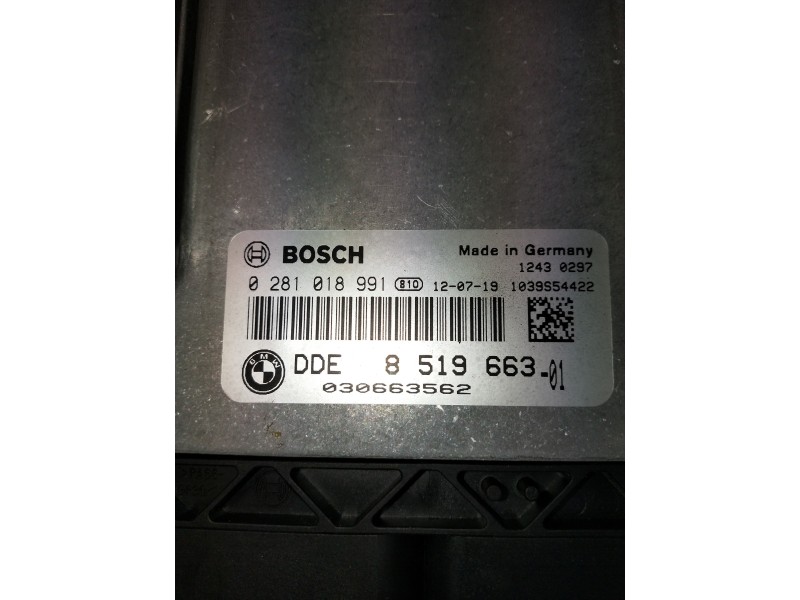 Recambio de centralita motor uce para mini mini (r56) one d referencia OEM IAM 0281018991 851966301 030663562