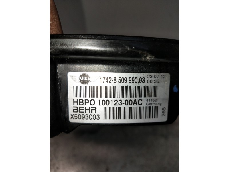 Recambio de electroventilador para mini mini (r56) one d referencia OEM IAM 1742850999003 10012300AC 