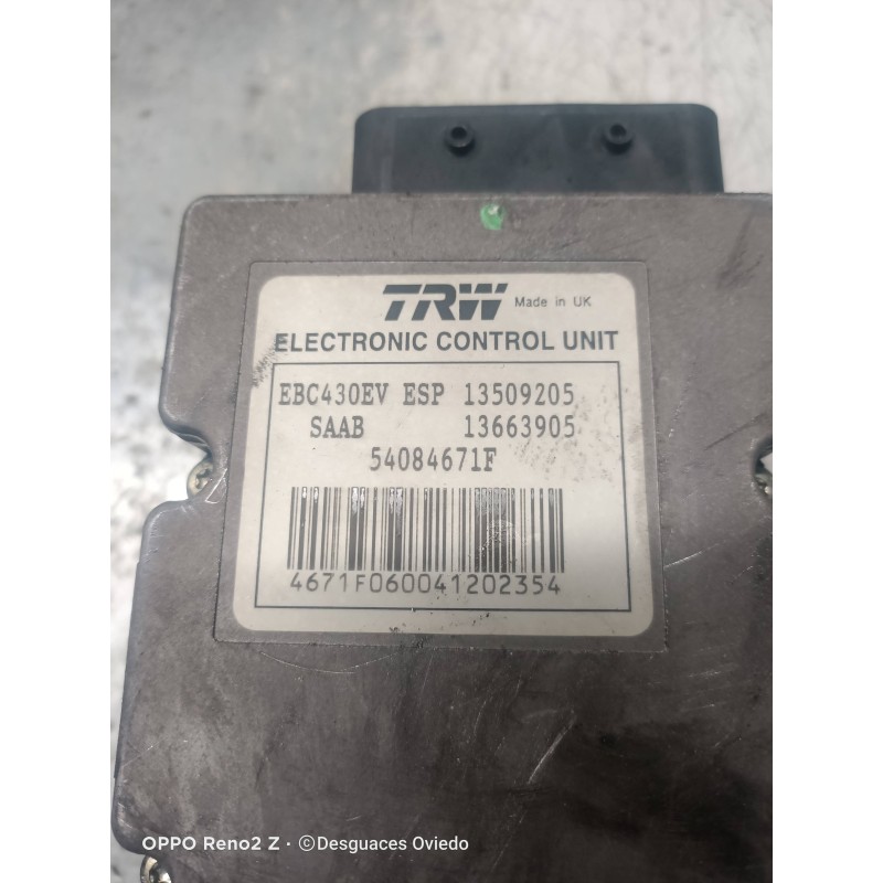 Recambio de abs para saab 9-3 berlina 2.2 tid arc referencia OEM IAM 13509205 13663905 13663905 54084671F 12789521