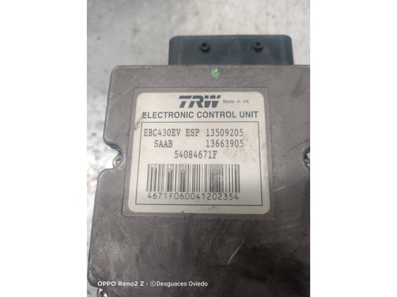 Recambio de abs para saab 9-3 berlina 2.2 tid arc referencia OEM IAM 13509205 13663905 13663905 54084671F 12789521