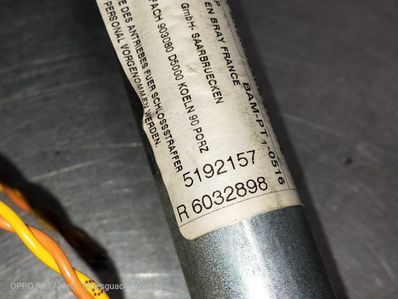 Recambio de juego cinturones delantero para citroen c5 berlina lx (e) referencia OEM IAM 5160075 5192157 5P