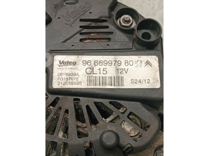 Recambio de alternador para citroen c4 lim. collection referencia OEM IAM 9666997980 2616938A FG15T072