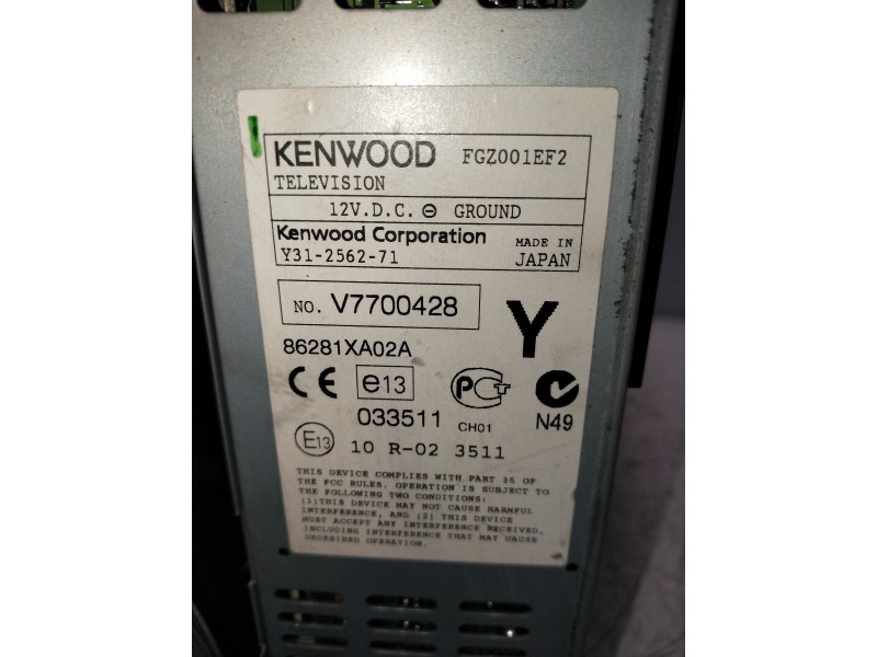 Recambio de pantalla multifuncion para subaru tribeca b9 classic referencia OEM IAM 86281XA02A  