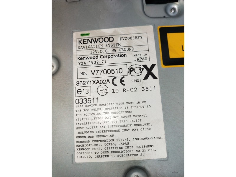 Recambio de sistema navegacion gps para subaru tribeca b9 classic referencia OEM IAM 86271XA02A  